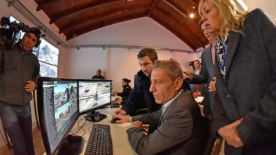 Rawson: Habilitaron el Centro de Monitoreo que tiene 80 cámaras de videovigilancia