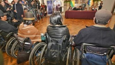 En Bolivia aprueban ley que permite inserción laboral de los discapacitados