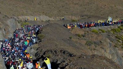 Caminata de fe de los mineros salteños
