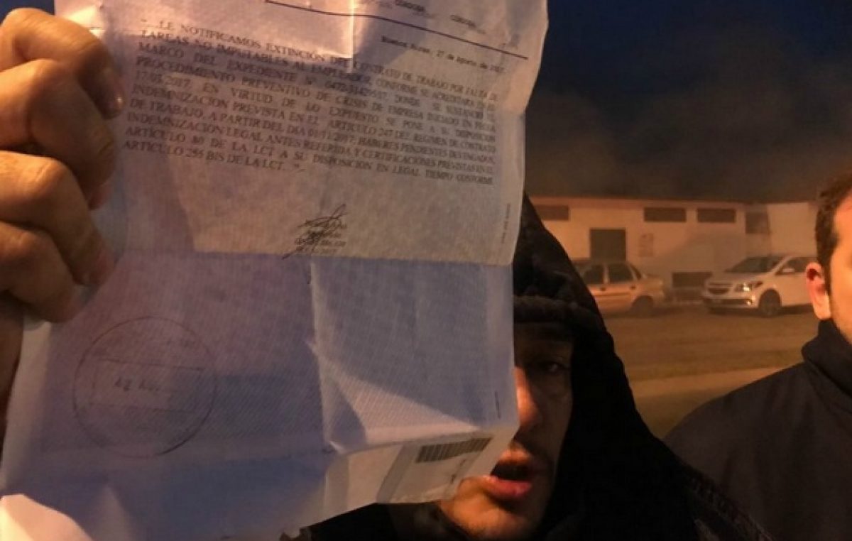 Otra fábrica donde llovieron telegramas