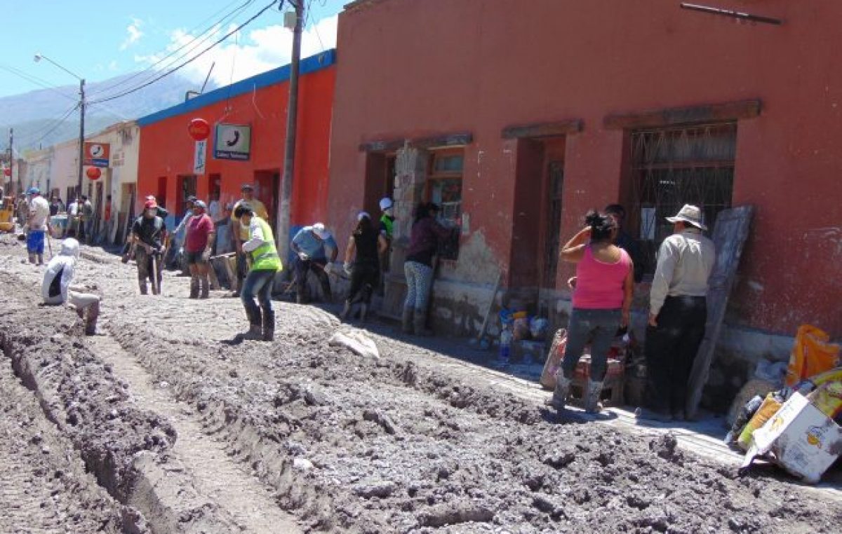 La reconstrucción en Volcán a casi siete meses del alud