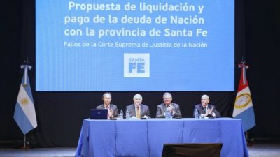Santa Fe presenta ante la Corte el reclamo por la deuda de la Nación