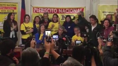 El 97% de los chilenos votaron contra las jubilaciones privadas