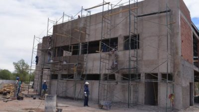 Va rápida la obra de la nueva Muni de Rincón de los Sauces
