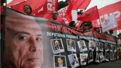 Despertó el gigante: masiva protesta en más de 20 capitales de Brasil contra la reforma laboral