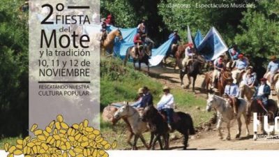 Este finde, Fiesta del Mote en Huinganco