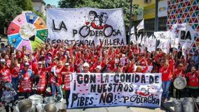Reclamo por comida para los merenderos de Buenos Aires