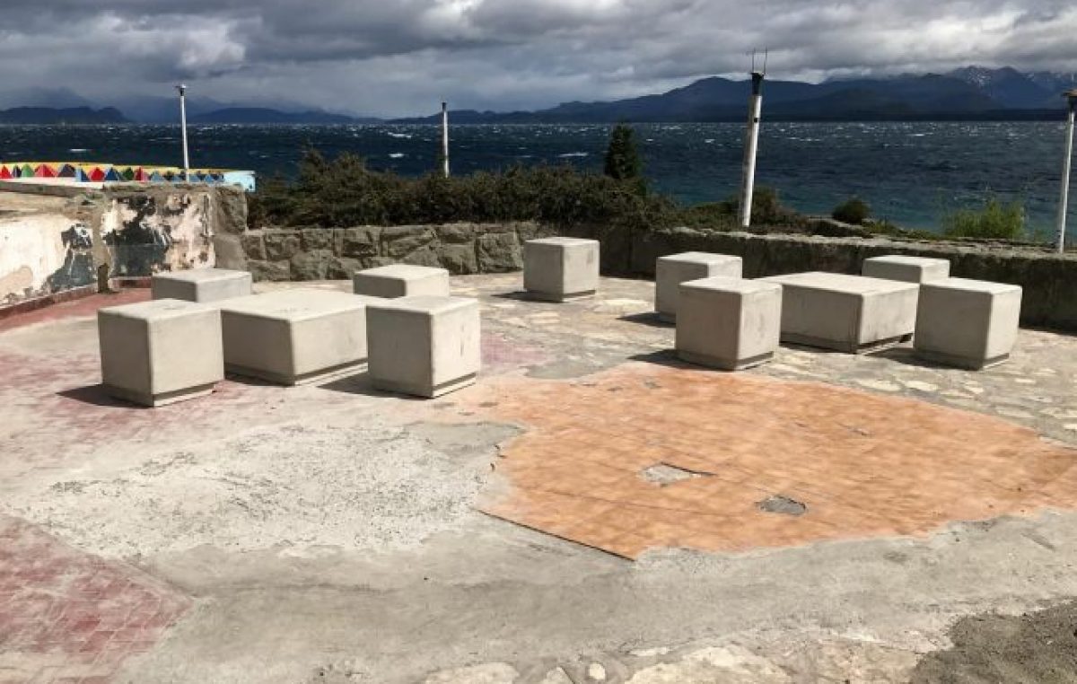 Avanzan las mejoras en la costanera de Bariloche con fondos de la ecotasa