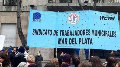 Municipales de Mar del Plata harán medidas de fuerza si se producen nuevos retrasos en el pago de salarios