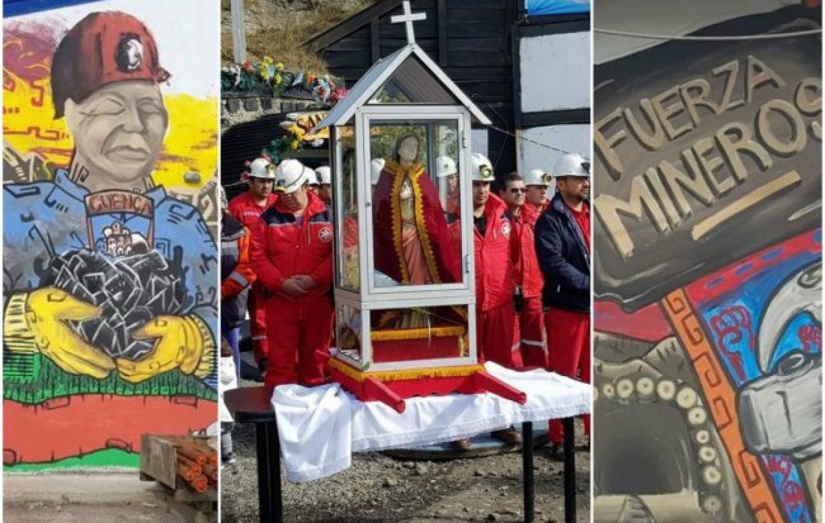 Río Turbio: los mineros esperan la reunión con la empresa entre misas y gendarmes