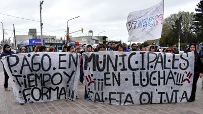 Municipales de Caleta marcharán en reclamo del aguinaldo y aumento salarial