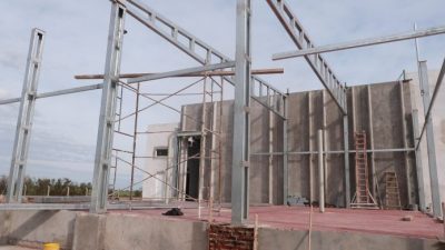 Gran avance en la obra del frigorífico municipal de Malabrigo