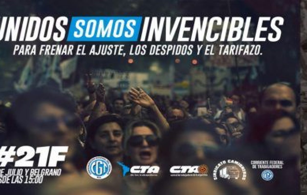 Todo listo para la gran marcha contra el ajuste