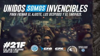 Todo listo para la gran marcha contra el ajuste
