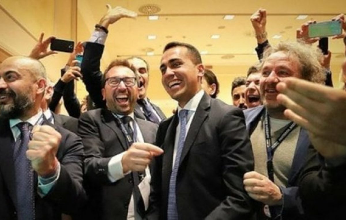 Italia consagraba al Movimiento 5 Estrellas como primer partido