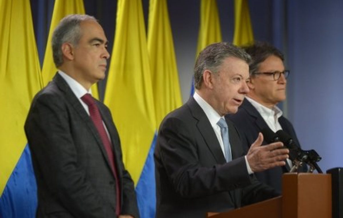 Luego de la derrota electoral, Santos reflotó el diálogo con la guerrilla ELN