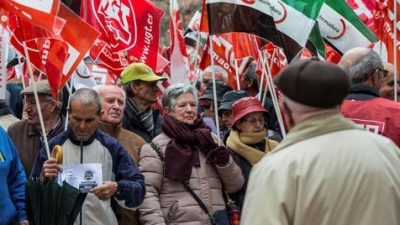 Multitudinarias movilizaciones en España en reclamo por una jubilación digna