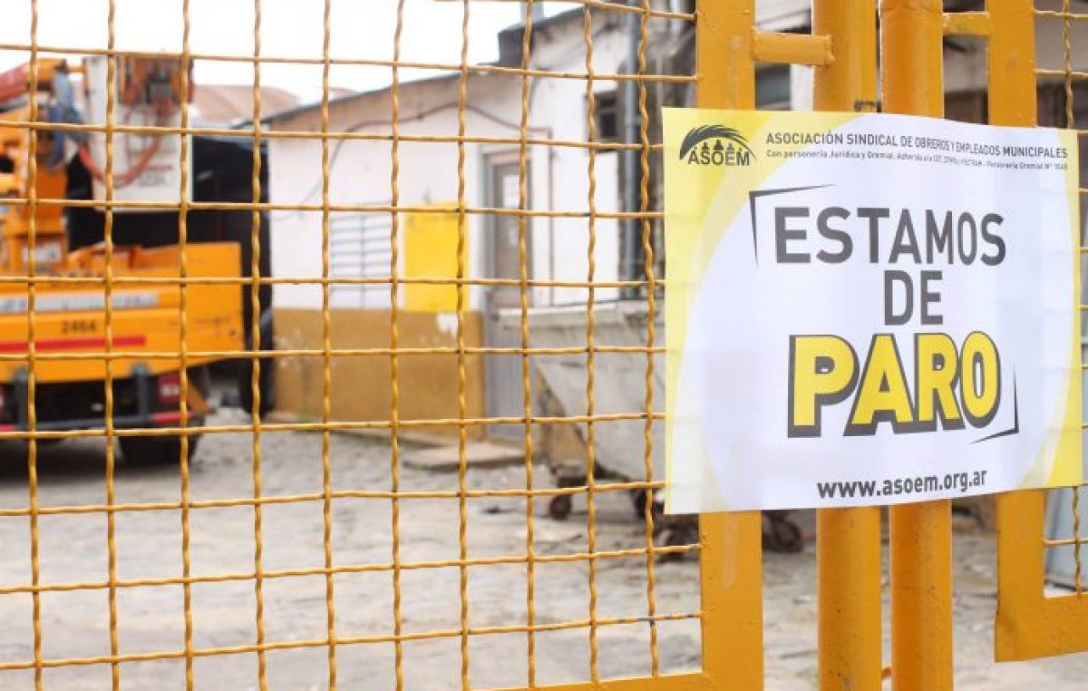 Santa Fe: Los municipales empezaron su primera jornada de paro