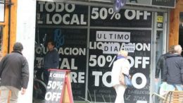 Aumenta el número de negocios que cierran en Bariloche