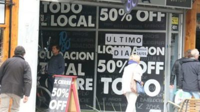 Aumenta el número de negocios que cierran en Bariloche