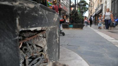 La reparación de la peatonal de Córdoba, el disgusto de los comerciantes
