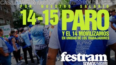 Municipales santafesinos paran 48 horas miércoles y jueves de esta semana