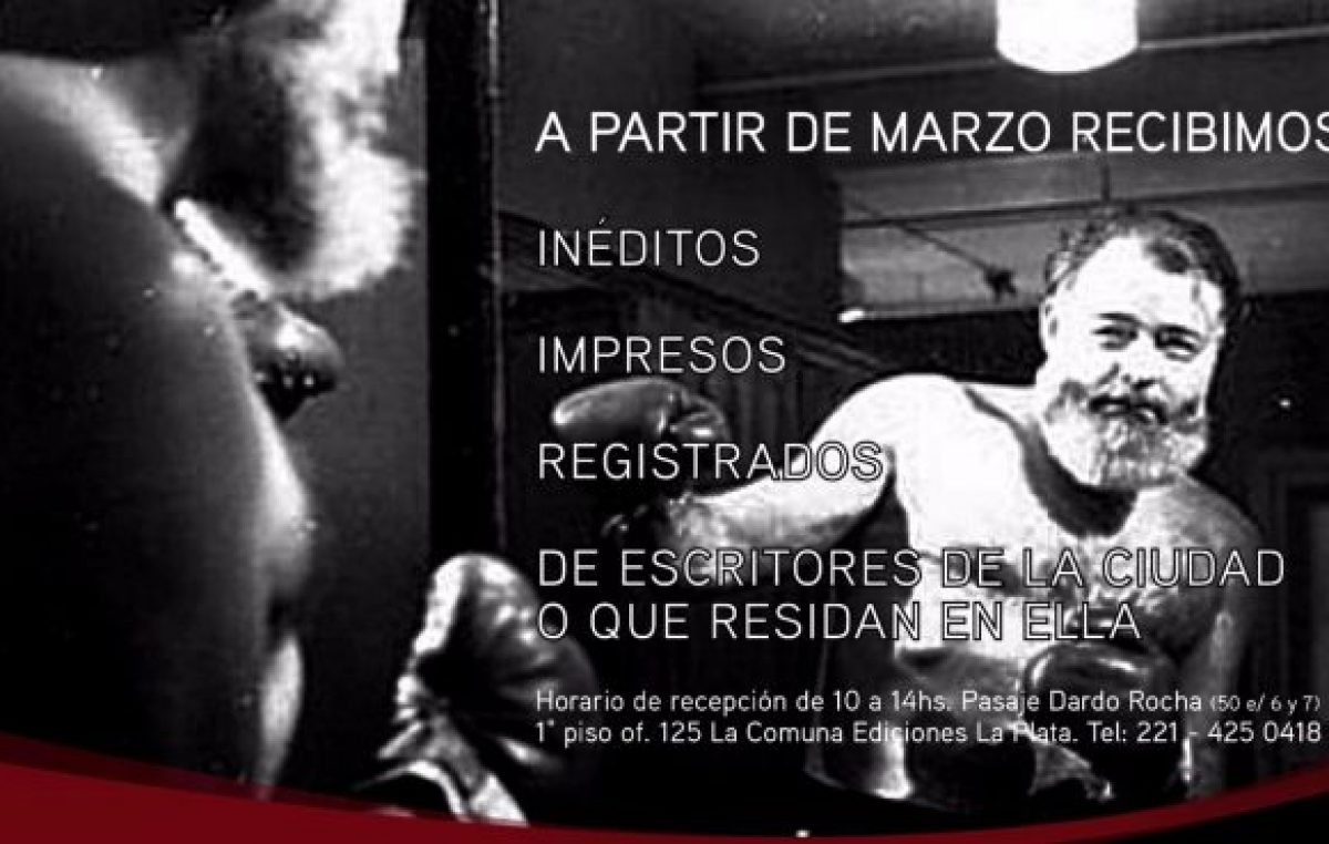 “La Comuna Ediciones” publicará trabajos inéditos de escritores platenses