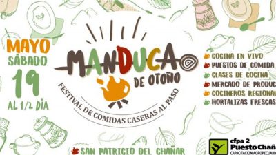 MANDUCA “Primer festival de comidas caseras al paso” en El Chañar