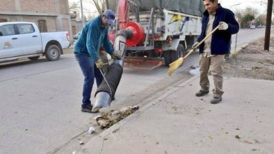 Rivadavia (Mendoza) presentó una aspiradora de hojas diseñada por empleados municipales
