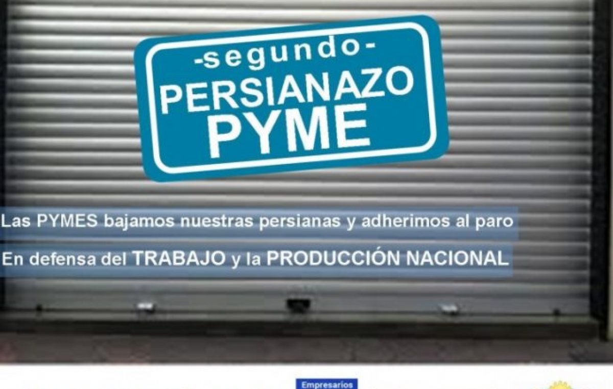 Las Pymes “bajan las persianas” y se suman al paro general del próximo lunes