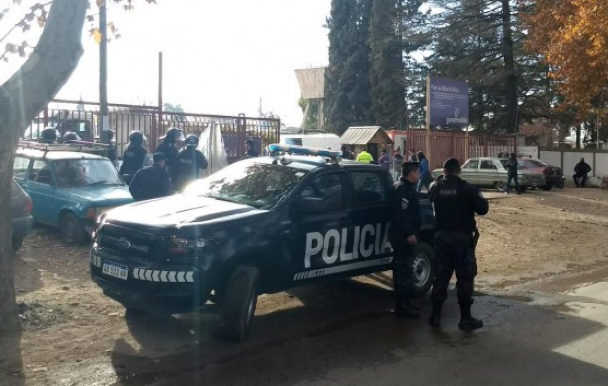 Paro nacional: provocación de la Policía de Mendoza contra trabajadores municipales de Guaymallén