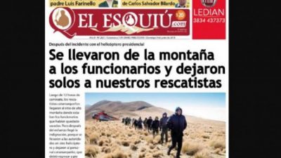 Si no son funcionarios, que bajen caminando