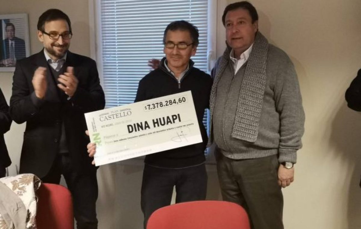 Dina Huapi fue la primera localidad en recibir fondos del Plan Castello