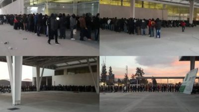 La foto del desempleo: miles de postulantes para cien puestos en un supermercado salteño