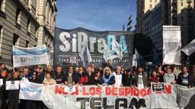 De Ushuaia a La Quiaca, 357 actos simultáneos contra los despidos en Télam