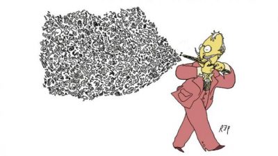 Está tocando la puerta