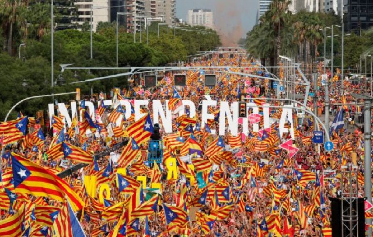Los independentistas marcharon en el Día de Cataluña