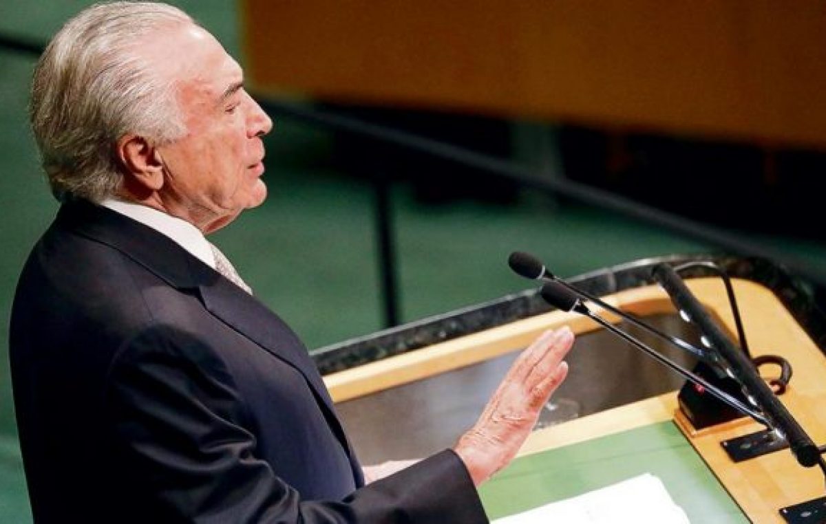 Para Temer Brasil mejoró con el golpe