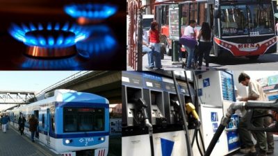 Octubre caliente: confirman nuevos tarifazos de gas, transporte, prepagas y combustible