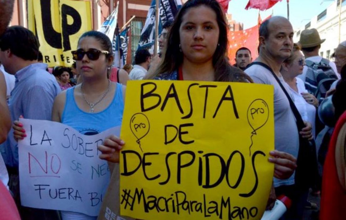Cambiemos es la máquina de destruir empleos privados: se perdieron 97.400 en cuatro meses