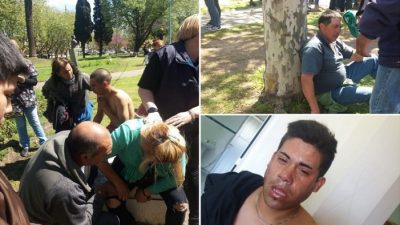 Violenta represión policial a trabajadores municipales de Necochea