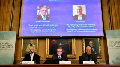 Nobel de Economía para los estadounidenses Nordhaus y Romer