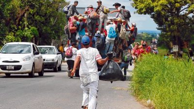 La caravana de migrantes llega a Ciudad de México