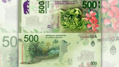 Desde que fue lanzado, el billete de 500 pesos perdió el 43% de poder adquisitivo