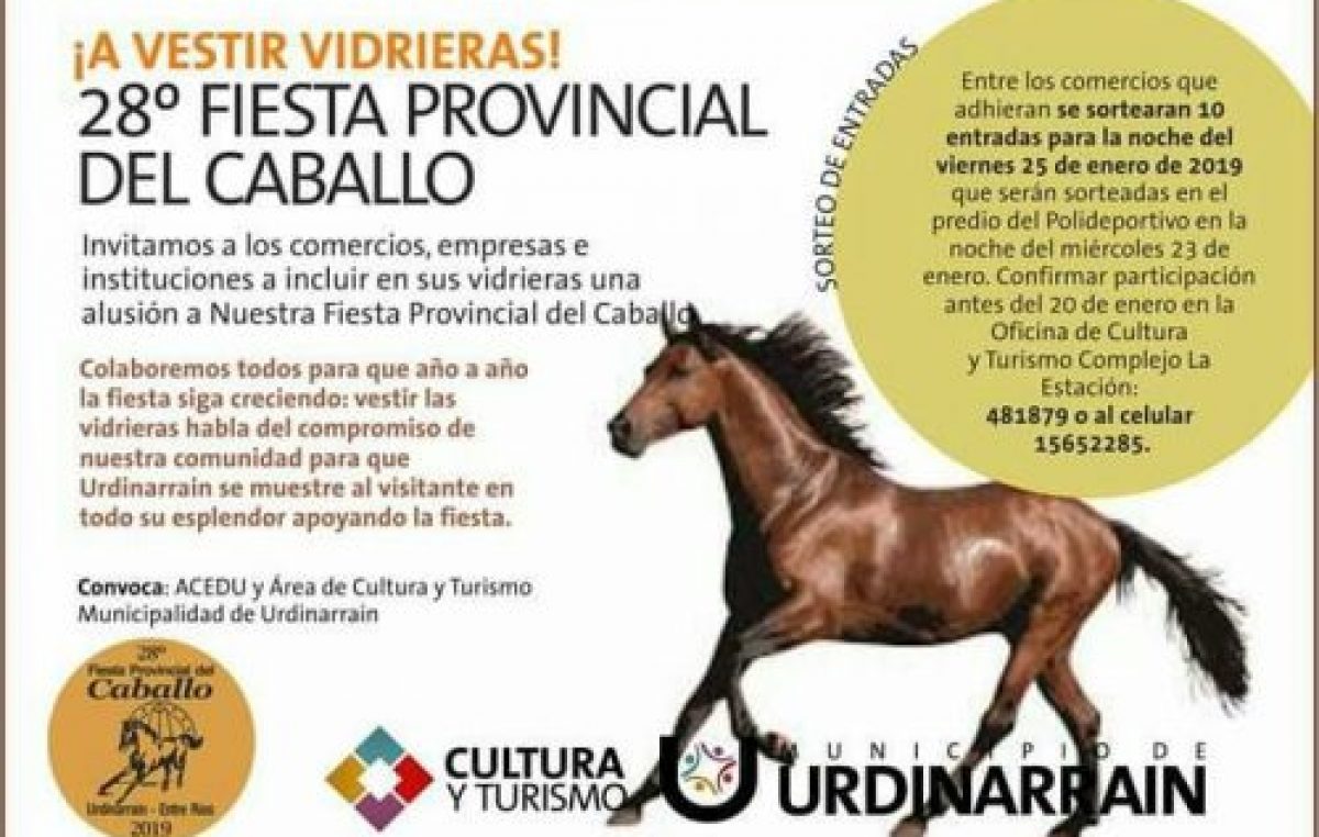 Urdinarrain se prepara para la 28º Fiesta Provincial del Caballo 