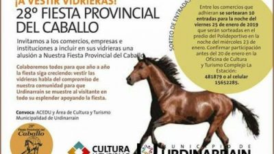 Urdinarrain se prepara para la 28º Fiesta Provincial del Caballo 