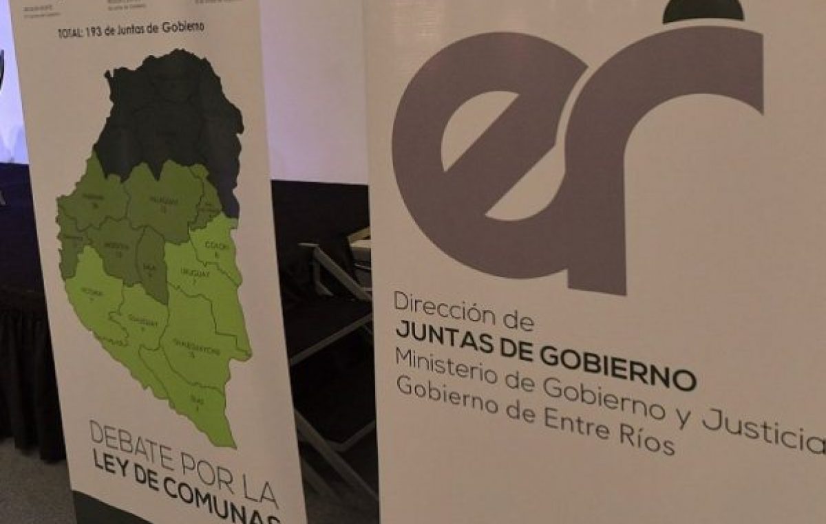 Ya está en vigencia la Ley de Comunas entrerrianas