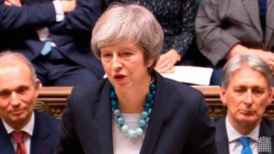 May promete garantías de los europeos