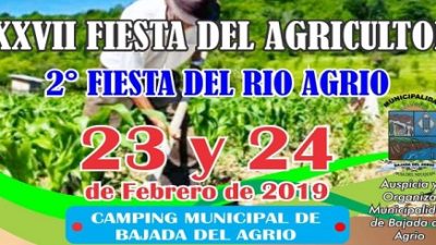 Los agricultores tendrán su fiesta en Bajada del Agrio