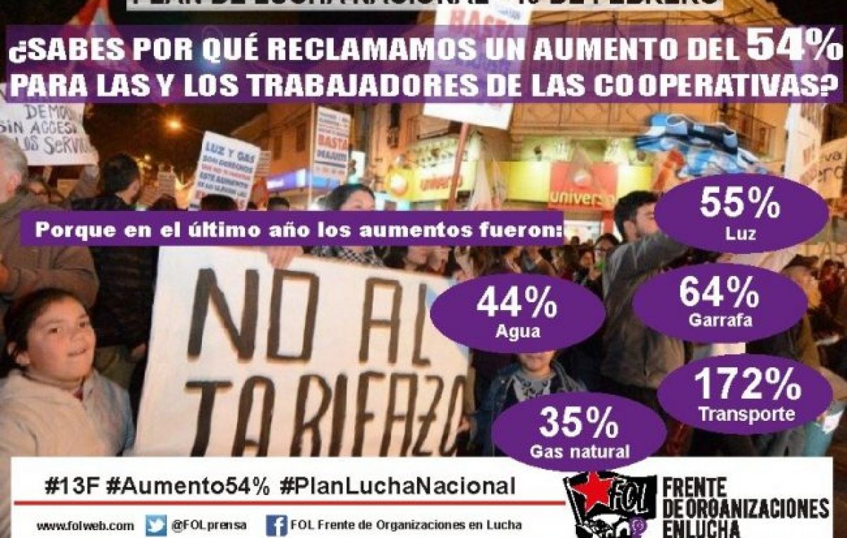 Movimientos sociales junto a sindicatos marcharán en todo el país contra la crisis económica y social